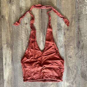 Rust Abercrombie & Fitch Halter Top
